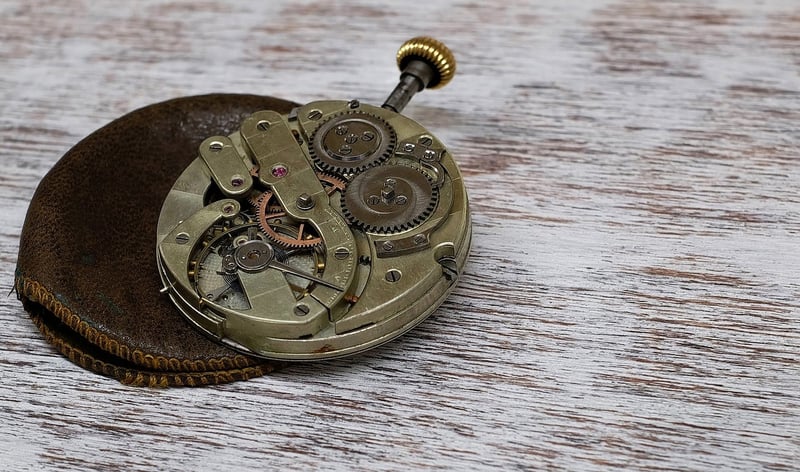 Pocket watch under the moonlight